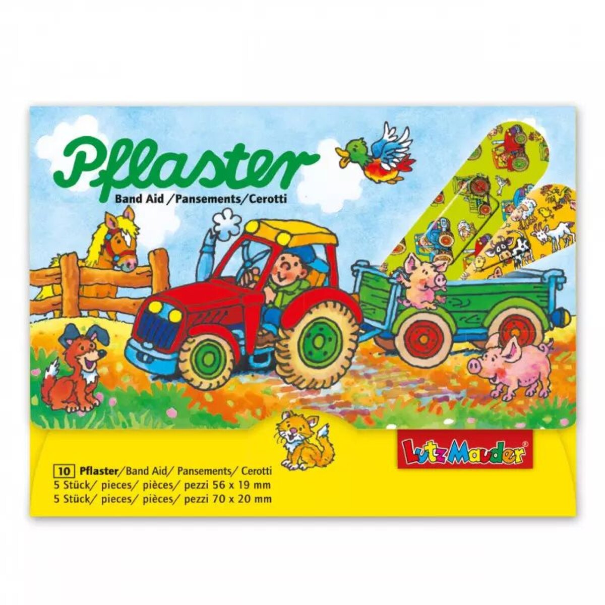 Lutz Mauder Pflasterbriefchen Traktor 10er Packung