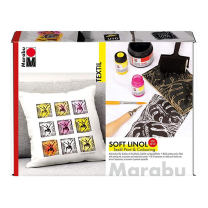 Marabu Soft Linol Print & Colouring Set