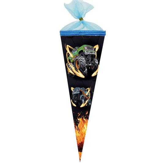 Nestler Schultüte Monstertruck On Fire, 35 cm, rund