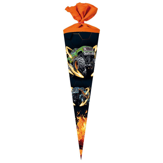 Nestler Schultüte Monstertruck On Fire, 70 cm, rund