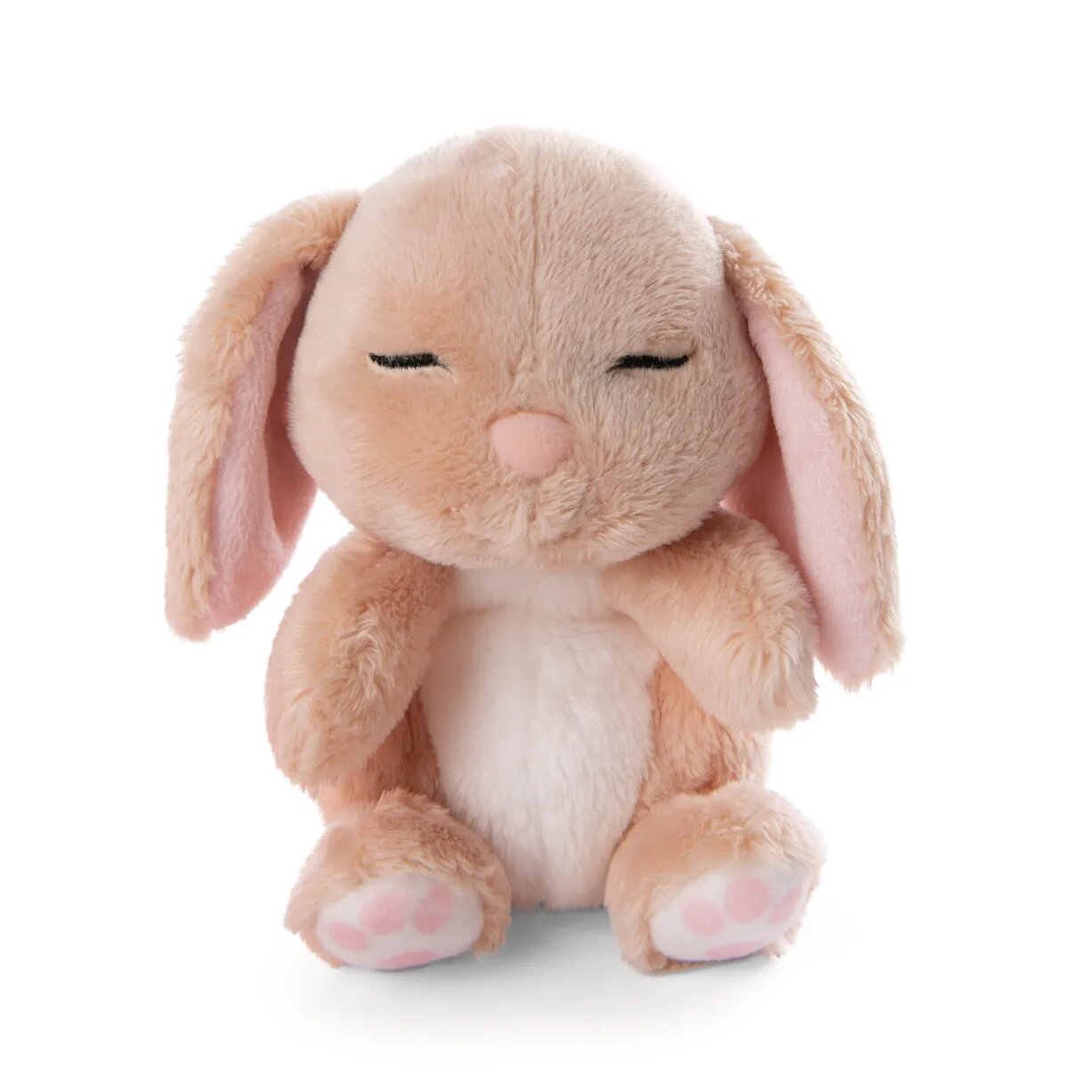 NICI Kuscheltier Hase karamell 12cm schlafend im Körbchen