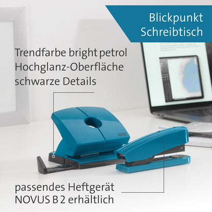 Novus B 220 COLOR ID 2.0 Bürolocher bright petrol 20 Bl. (80 g/m²)