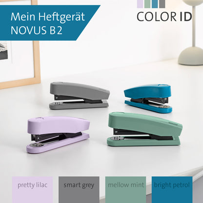 Novus B 2 COLOR ID 2.0 Heftgerät bright petrol Heftleistung: 25 Bl. (80 g/m²)