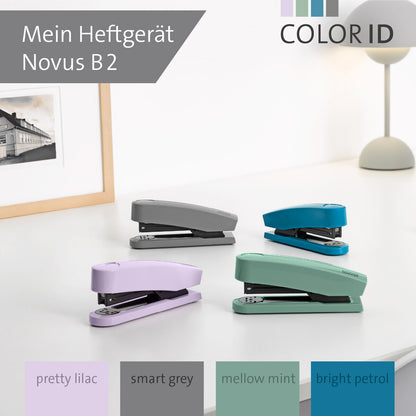 Novus B 2 COLOR ID 2.0 Heftgerät smart grey Heftleistung: 25 Bl. (80 g/m²)