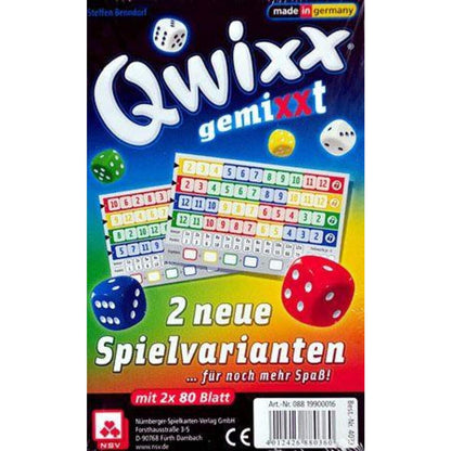 Nürnberger Spielkarten Qwixx - gemixxt - Ersatzblöcke (2er)