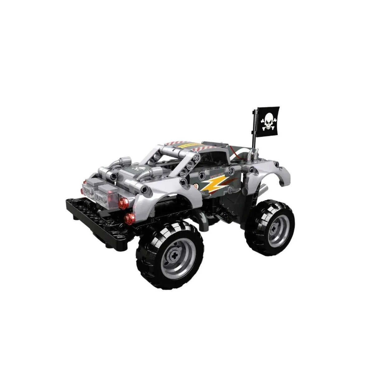 Open Bricks Technic - Monster Truck Silver