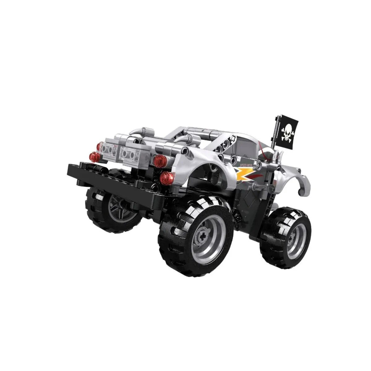 Open Bricks Technic - Monster Truck Silver