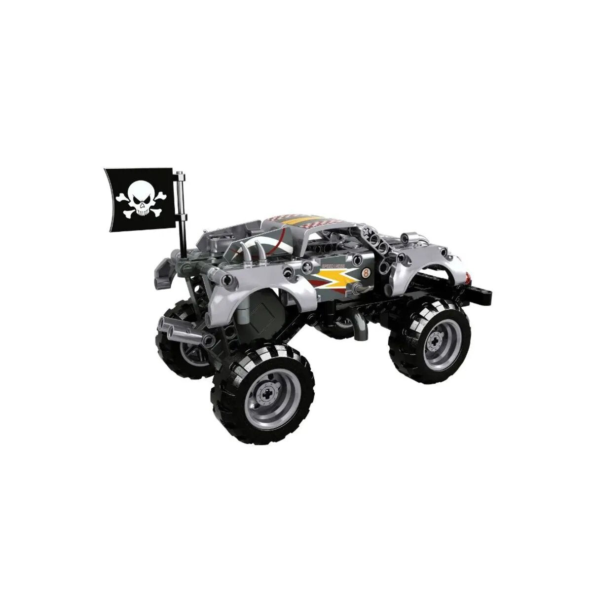 Open Bricks Technic - Monster Truck Silver