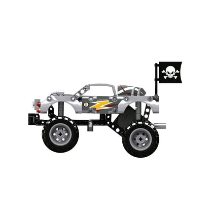 Open Bricks Technic - Monster Truck Silver