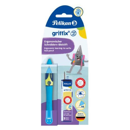 Pelikan griffix® Bleistift für Rechtshänder, Neon Fresh Blue