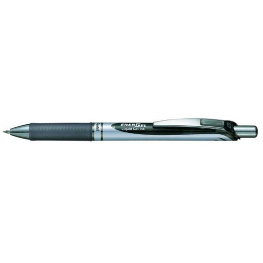 Pentel Liquid-Gel-Roller EnerGel BL77, Druckmechanik, nachfüllbar, 0,35 mm, Schwarz