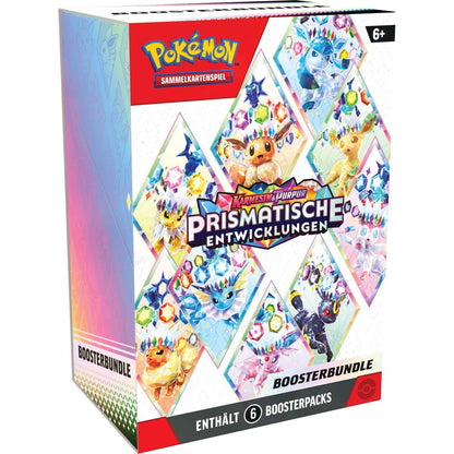 Pokemon Boosterbundle Karmesin & Purpur - Prismatische Entwicklungen (Deutsch)