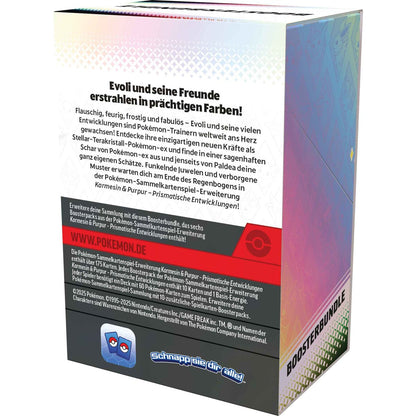 Pokemon Boosterbundle Karmesin & Purpur - Prismatische Entwicklungen (Deutsch)
