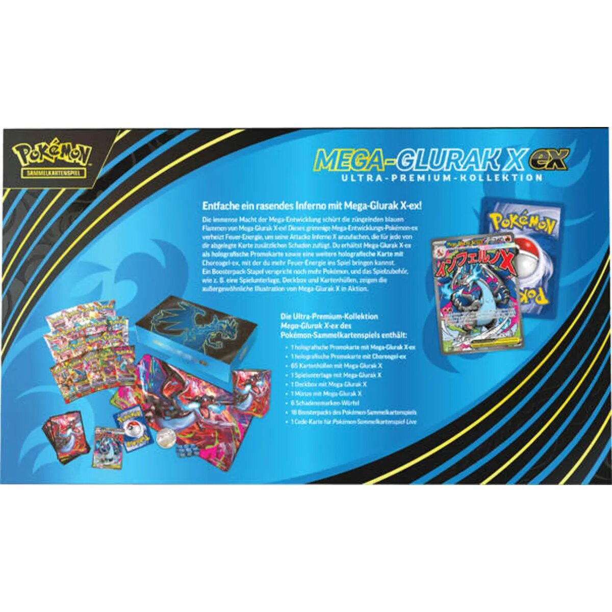 Pokemon Ultra-Premium-Kollektion Mega-Glurak X-ex
