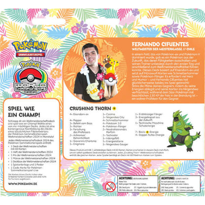 Pokemon Weltmeisterschaftsdeck 2024,, 1 Stück, 4-fach sortiert