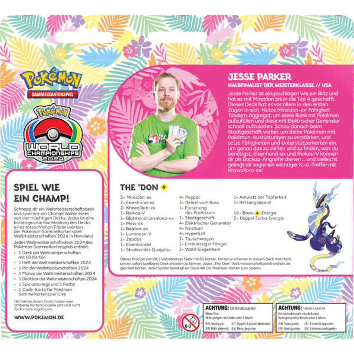 Pokemon Weltmeisterschaftsdeck 2024,, 1 Stück, 4-fach sortiert