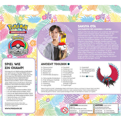 Pokemon Weltmeisterschaftsdeck 2024,, 1 Stück, 4-fach sortiert