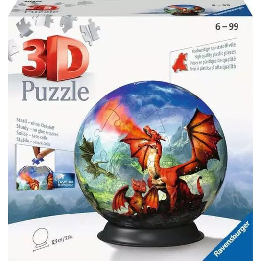 Ravensburger 3D Puzzle - Mystische Drachen, 73 Teile