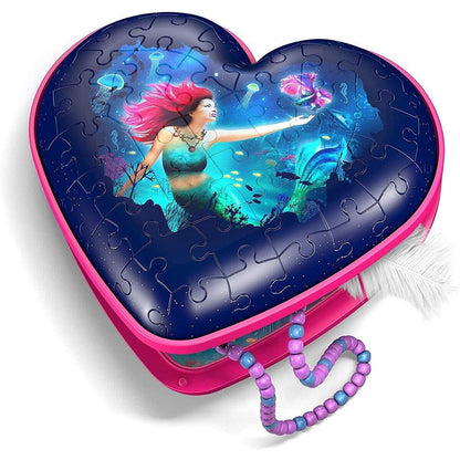 Ravensburger 3D Puzzle Herzschatulle Bezaubernde Meerjungfrauen, 54 Teile