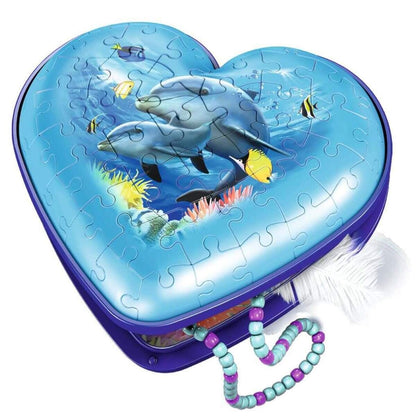 Ravensburger 3D Puzzle Herzschatulle Unterwasserwelt, 54 Teile