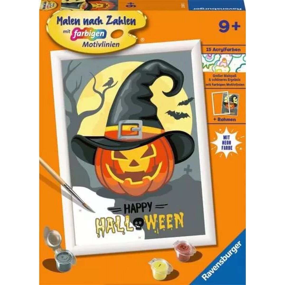 Ravensburger CreArt Happy Halloween - Malen nach Zahlen für Kinder ab 9 Jahren