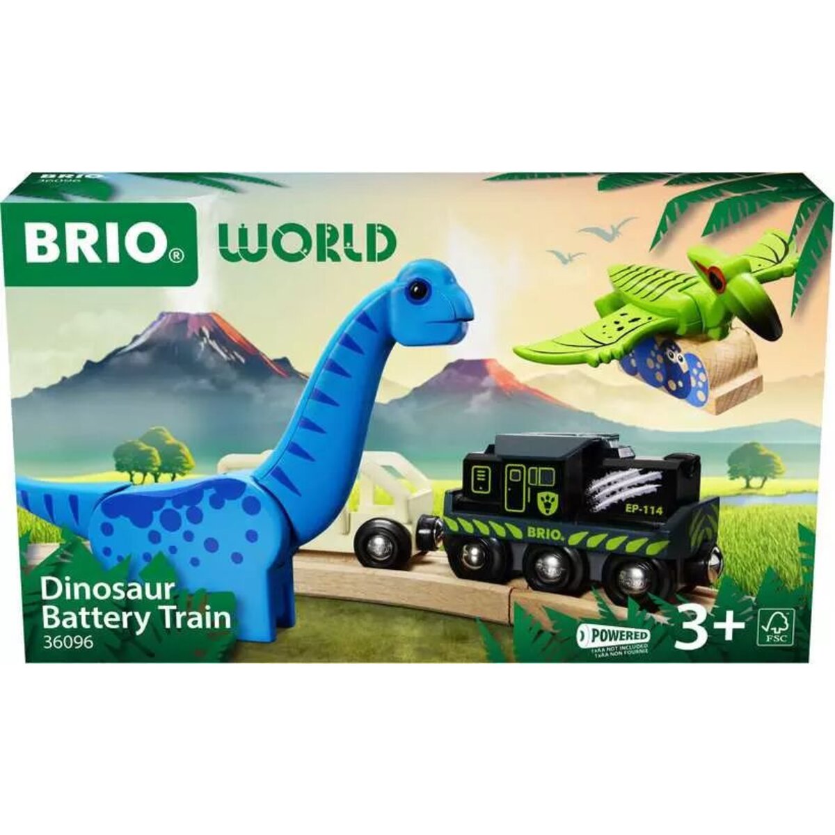 BRIO World Dinosaurier Batteriezug