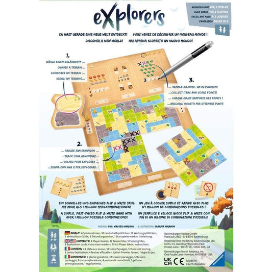 Ravensburger Explorers - Abwechslungsreiches Flip & Write Spiel
