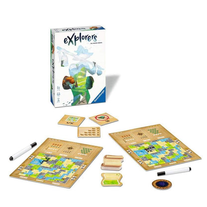 Ravensburger Explorers - Abwechslungsreiches Flip & Write Spiel