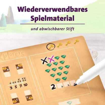 Ravensburger Explorers - Abwechslungsreiches Flip & Write Spiel