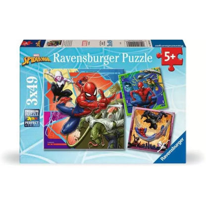 Ravensburger Puzzle - Marvel Spider-Man, 3x49 Teile
