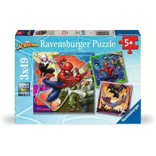 Ravensburger Puzzle - Marvel Spider-Man, 3x49 Teile