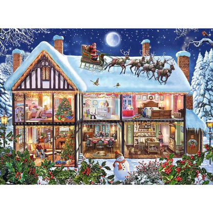 Ravensburger XXL Puzzle - Weihnachten zu Hause, 100 Teile