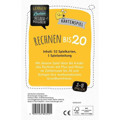 Ravensburger Lernen Lachen Selbermachen: Kartenspiel Rechnen bis 20