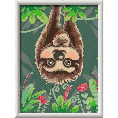 Ravensburger CreArt, Malen nach Zahlen - Faultier-Liebe