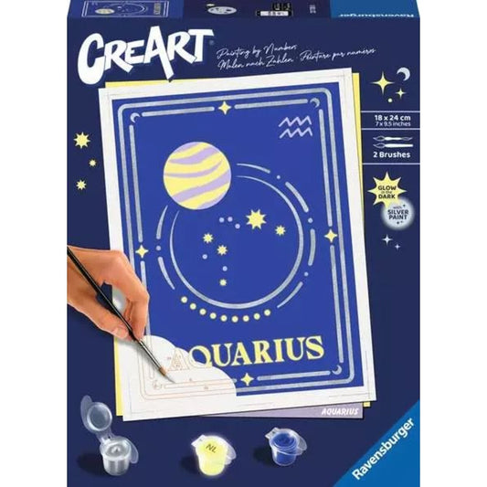 Ravensburger Malen nach Zahlen - Sternzeichen (Zodiac Sign) Wassermann