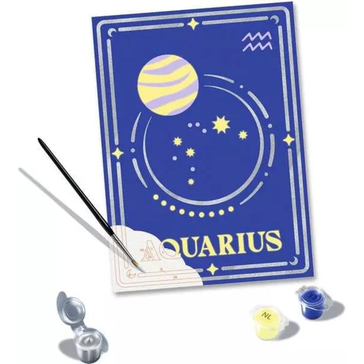 Ravensburger Malen nach Zahlen - Sternzeichen (Zodiac Sign) Wassermann
