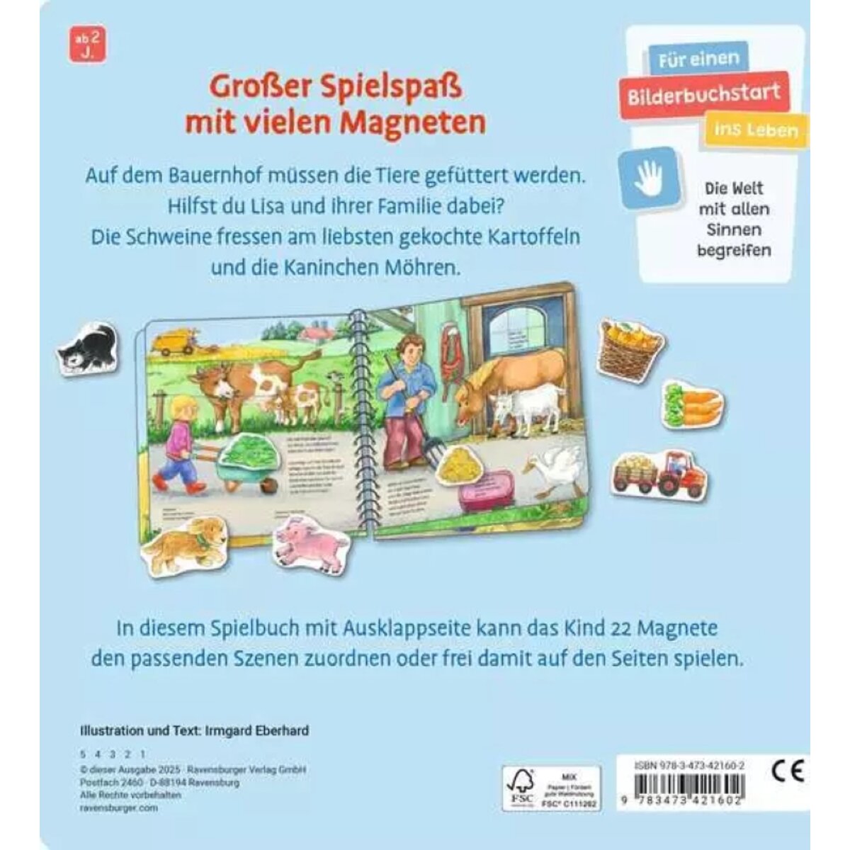 Ravensburger Mein großes Magnetbuch Wer füttert wen?