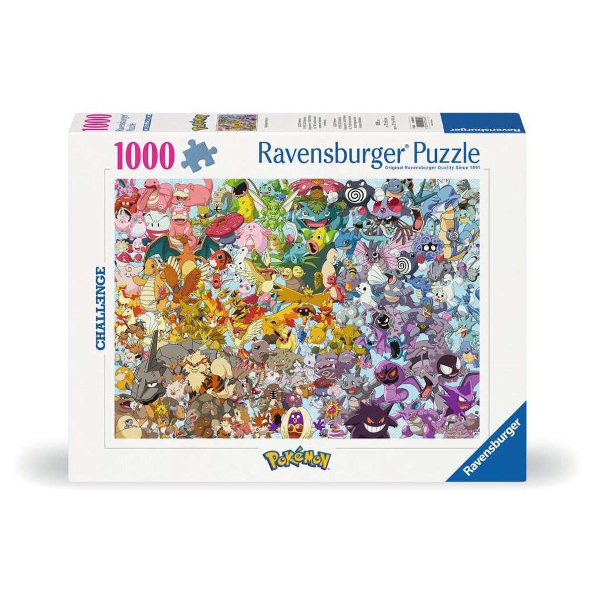 Ravensburger Puzzle - Challenge Pokémon, 1000 Teile