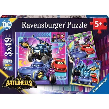 Ravensburger Puzzle - Batwheels - An alle Batwheels!, 3x49 Teile
