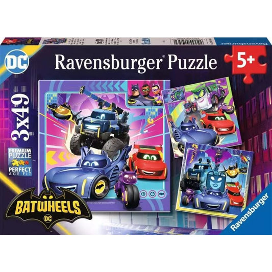 Ravensburger Puzzle - Batwheels - An alle Batwheels!, 3x49 Teile