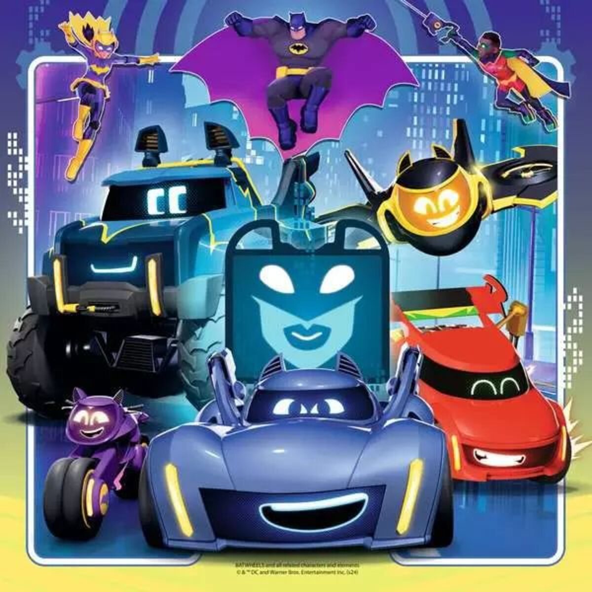 Ravensburger Puzzle - Batwheels - An alle Batwheels!, 3x49 Teile