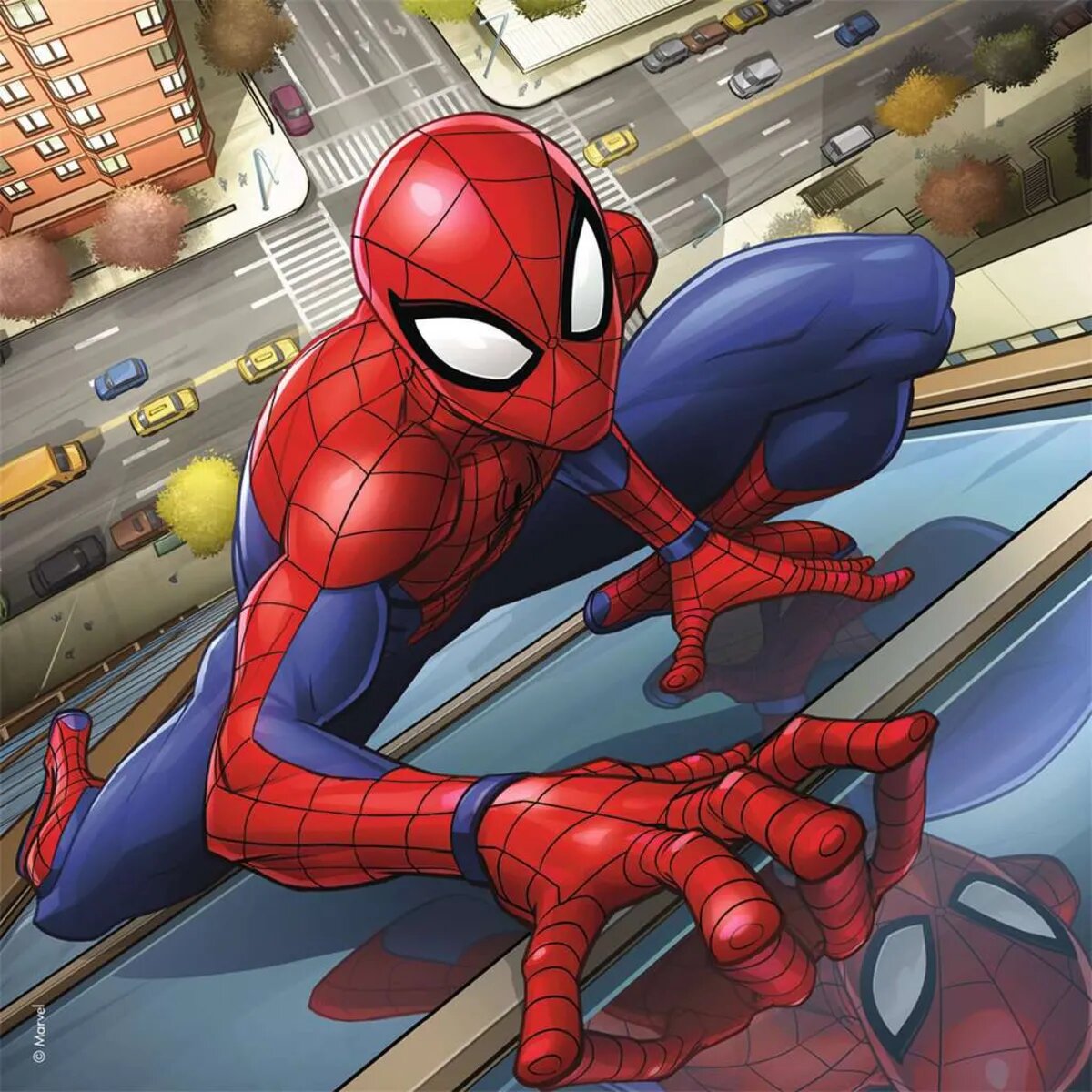 Ravensburger Puzzle - Spider-Man beschützt die Stadt, 3x49 Teile