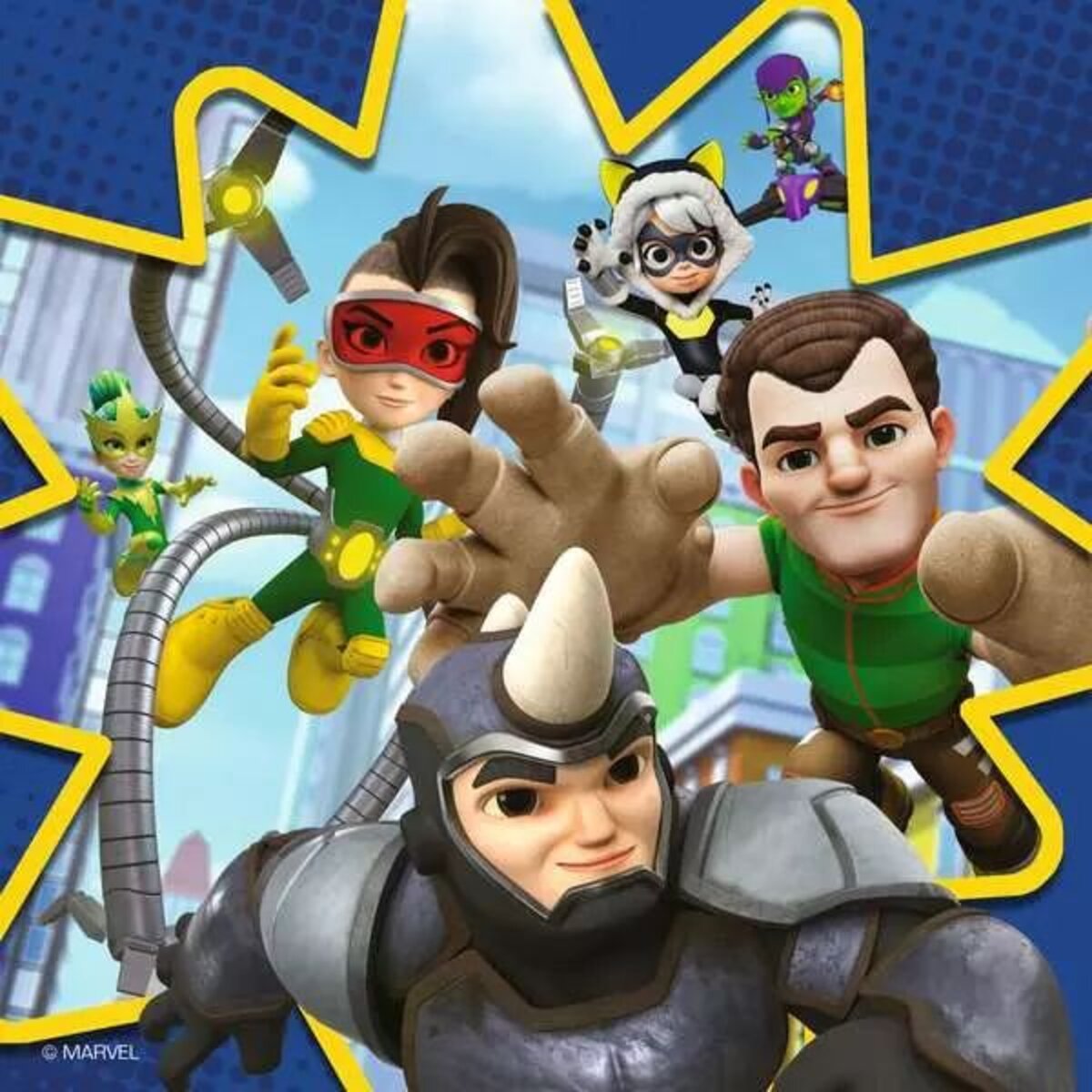 Ravensburger Puzzle - Spideys Abenteuer, 3 x 49 Teile