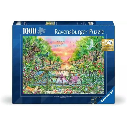 Ravensburger Puzzle - Verträumte Fahrräder in Amsterdam, 1000 Teile