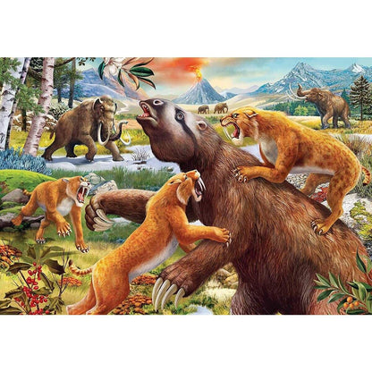 Ravensburger Puzzle - Wilde Urzeittiere, 2x24 Teile