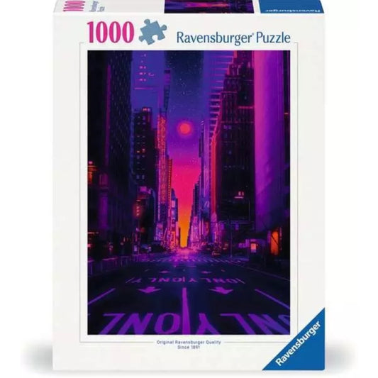 Ravensburger Puzzle 1000 Teile New York in Neon 70 x 50 cm