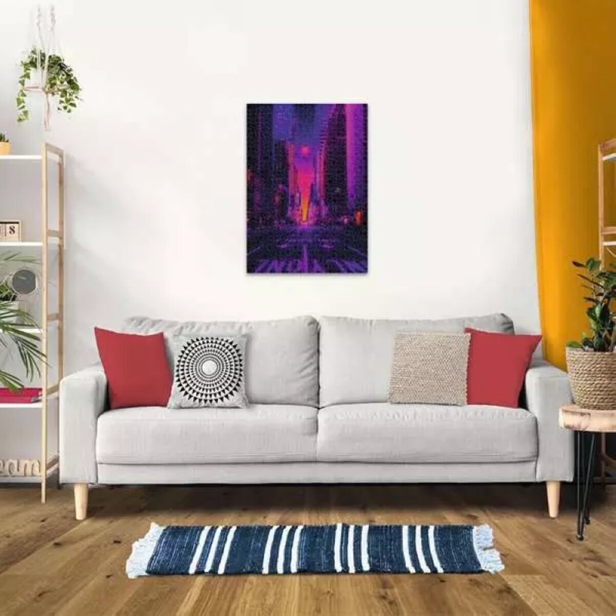 Ravensburger Puzzle 1000 Teile New York in Neon 70 x 50 cm