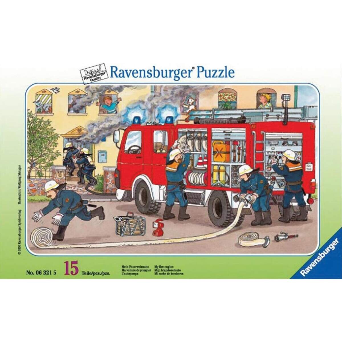 Ravensburger Puzzle - Mein Feuerwehrauto, 15 Teile