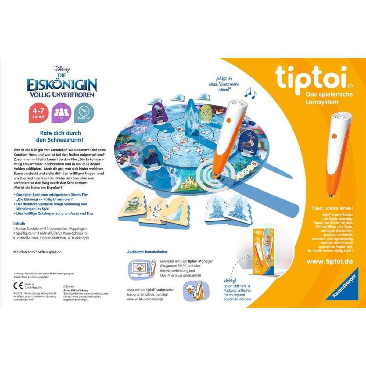 Ravensburger tiptoi® Völlig unverfroren: Das verdrehte Wettlaufspiel