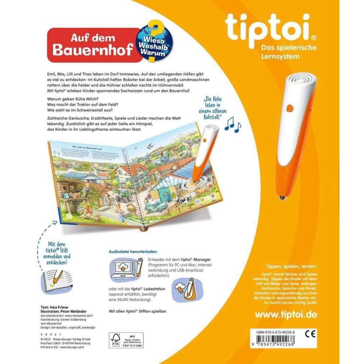 Ravensburger tiptoi® Auf dem Bauernhof